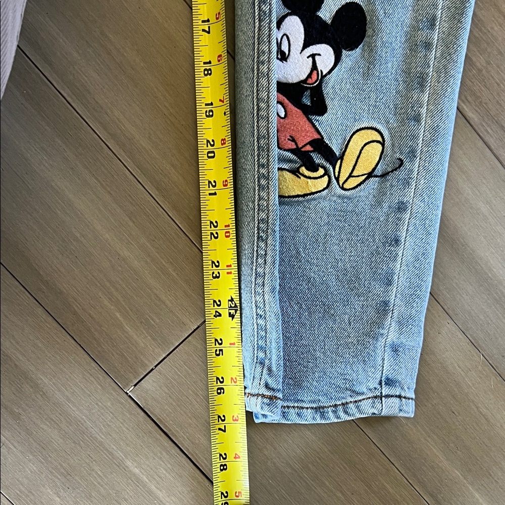 Mickey Mouse Patched Straight Leg Light Wash Denim Jeans from Her Universe - Picture 10 of 12